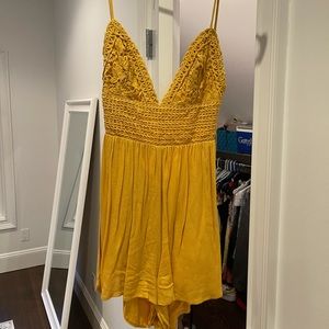 Yellow ILLA ILLA romper, size small, worn once